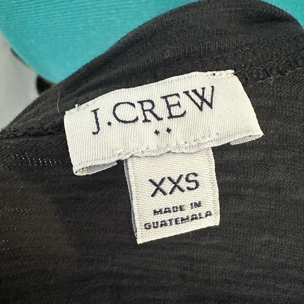 J crew XXS Short-sleeve striped tie-waist T-shirt dress black - Picture 10 of 12